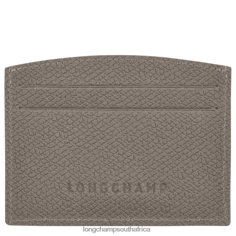 Roseau Card holder Turtledove Leather Goods Longchamp Women 6D0H6J641