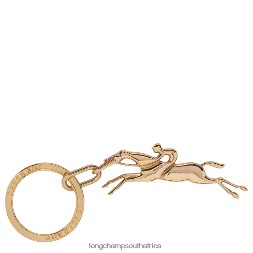 Cavalier Key Rings Very pale gold Leather Goods Longchamp Women 6D0H6J747