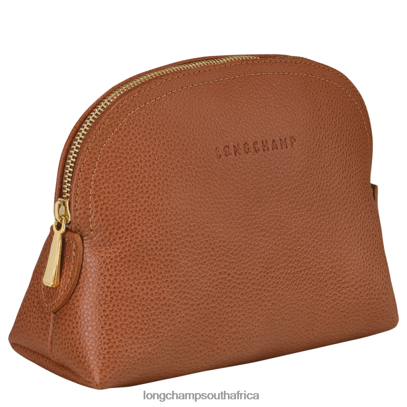 Le Foulonne Pouch Caramel Leather Goods Longchamp Women 6D0H6J695