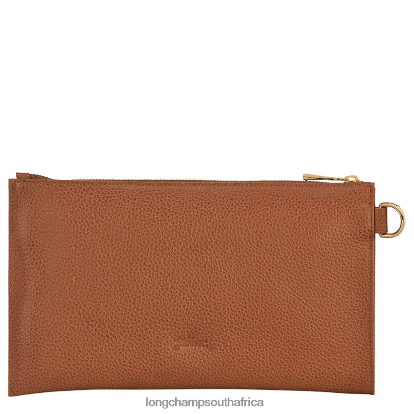 Le Foulonne Pouch Caramel Leather Goods Longchamp Women 6D0H6J701