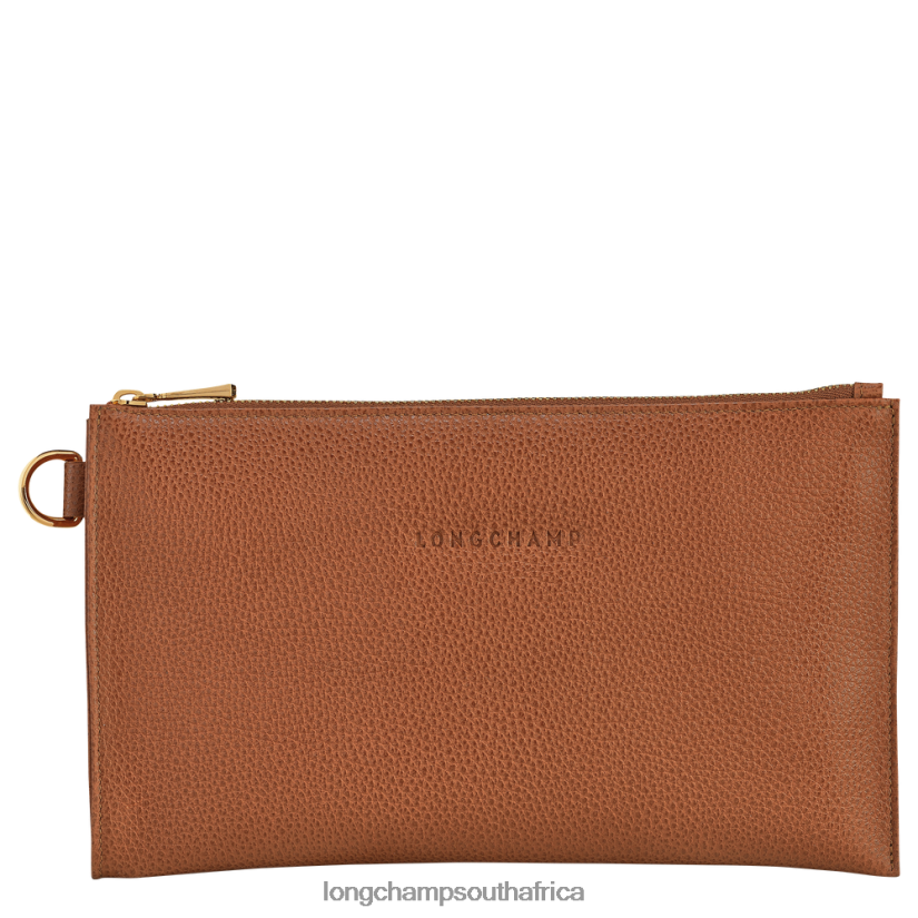 Le Foulonne Pouch Caramel Leather Goods Longchamp Women 6D0H6J701