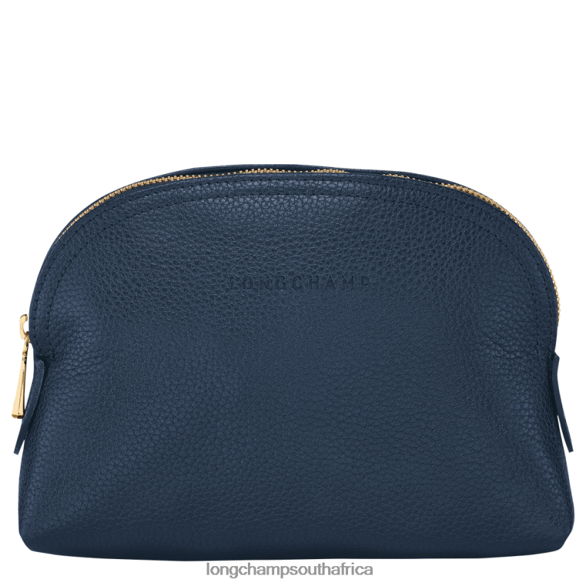 Le Foulonne Pouch Navy Leather Goods Longchamp Women 6D0H6J698