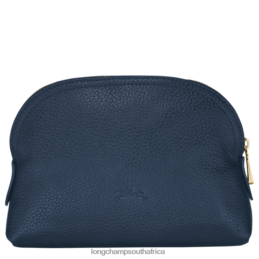 Le Foulonne Pouch Navy Leather Goods Longchamp Women 6D0H6J698