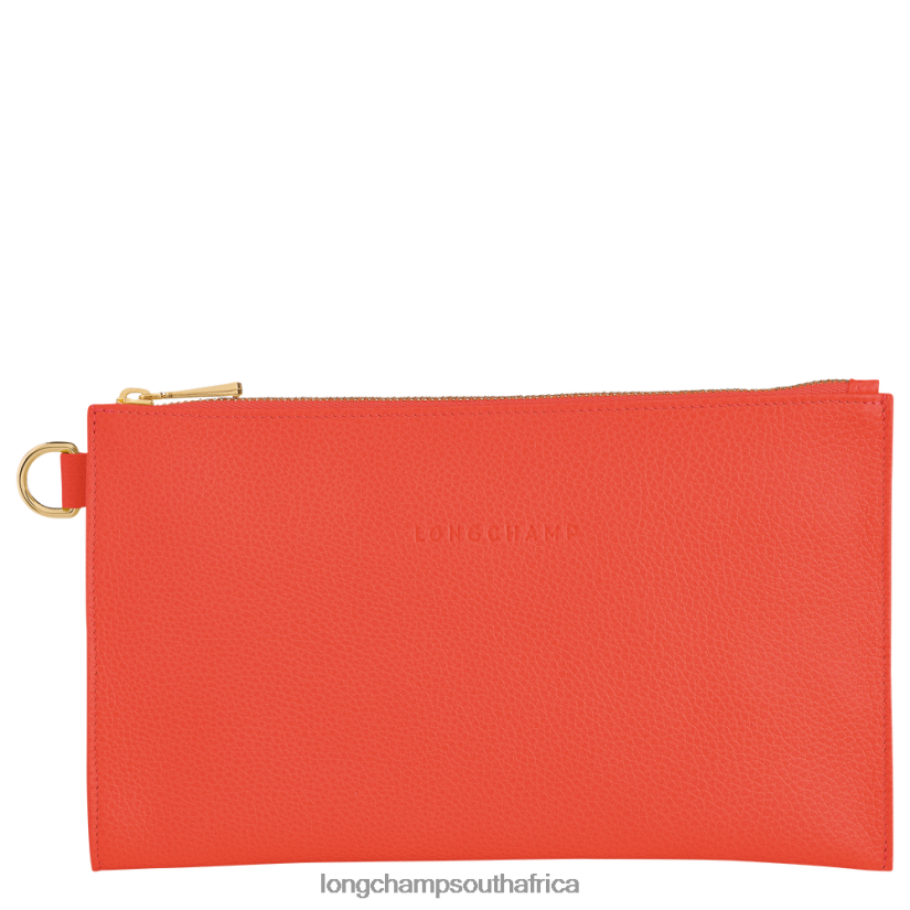 Le Foulonne Pouch Orange Leather Goods Longchamp Women 6D0H6J700