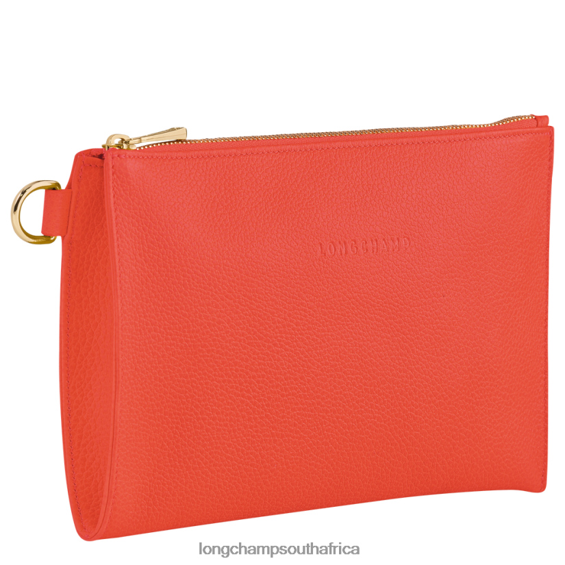 Le Foulonne Pouch Orange Leather Goods Longchamp Women 6D0H6J700