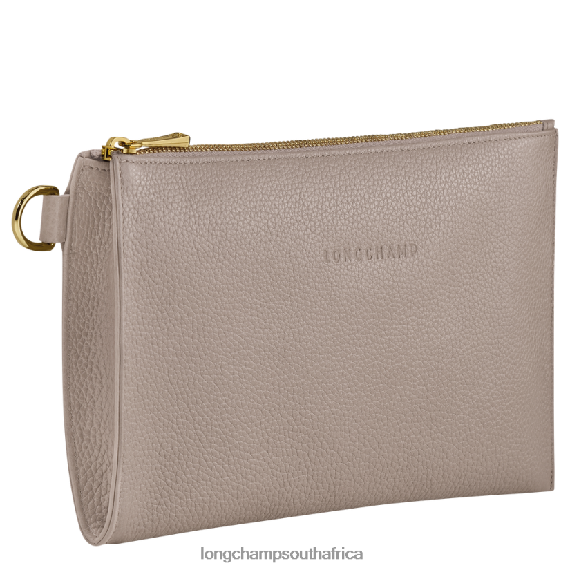 Le Foulonne Pouch Turtledove Leather Goods Longchamp Women 6D0H6J703