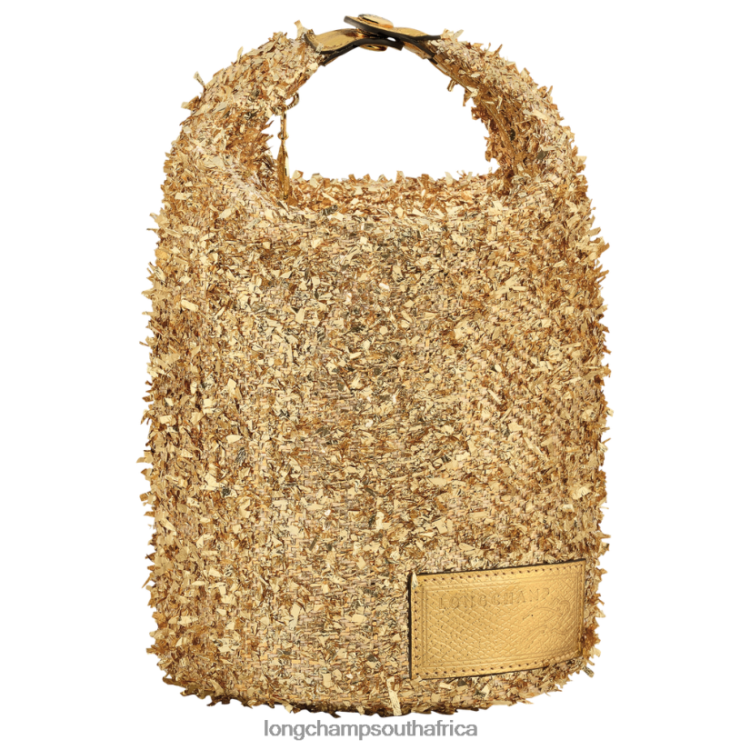 Le Pliage Collection Pouch Gold Leather Goods Longchamp Women 6D0H6J221