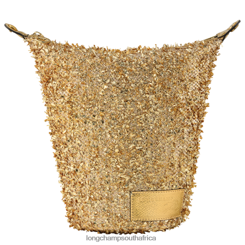 Le Pliage Collection Pouch Gold Leather Goods Longchamp Women 6D0H6J221