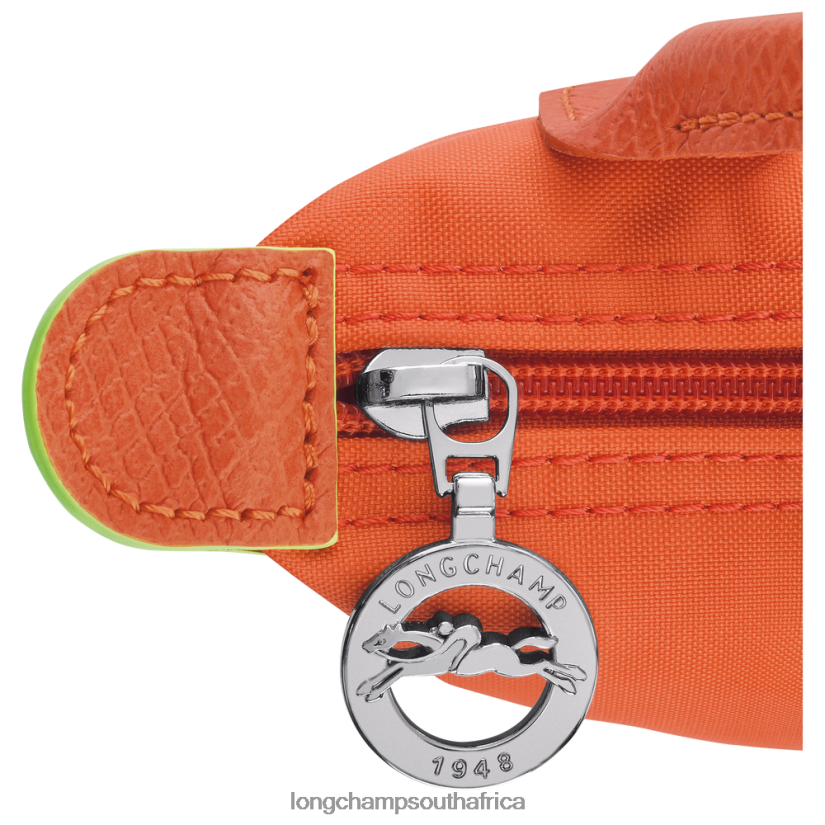 Le Pliage Green Pouch with handle Carot Leather Goods Longchamp Women 6D0H6J674