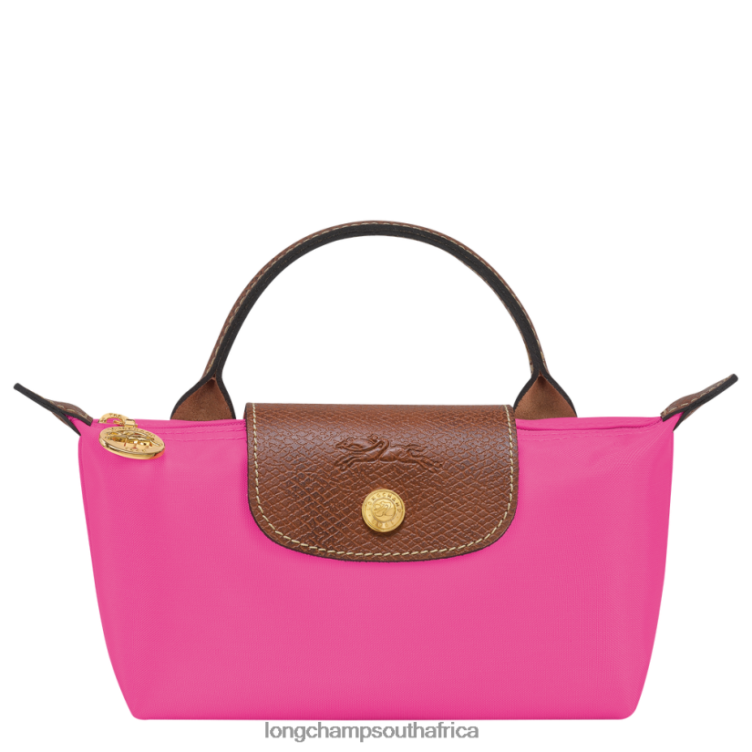 Le Pliage Original Pouch with handle Candy Leather Goods Longchamp Women 6D0H6J668