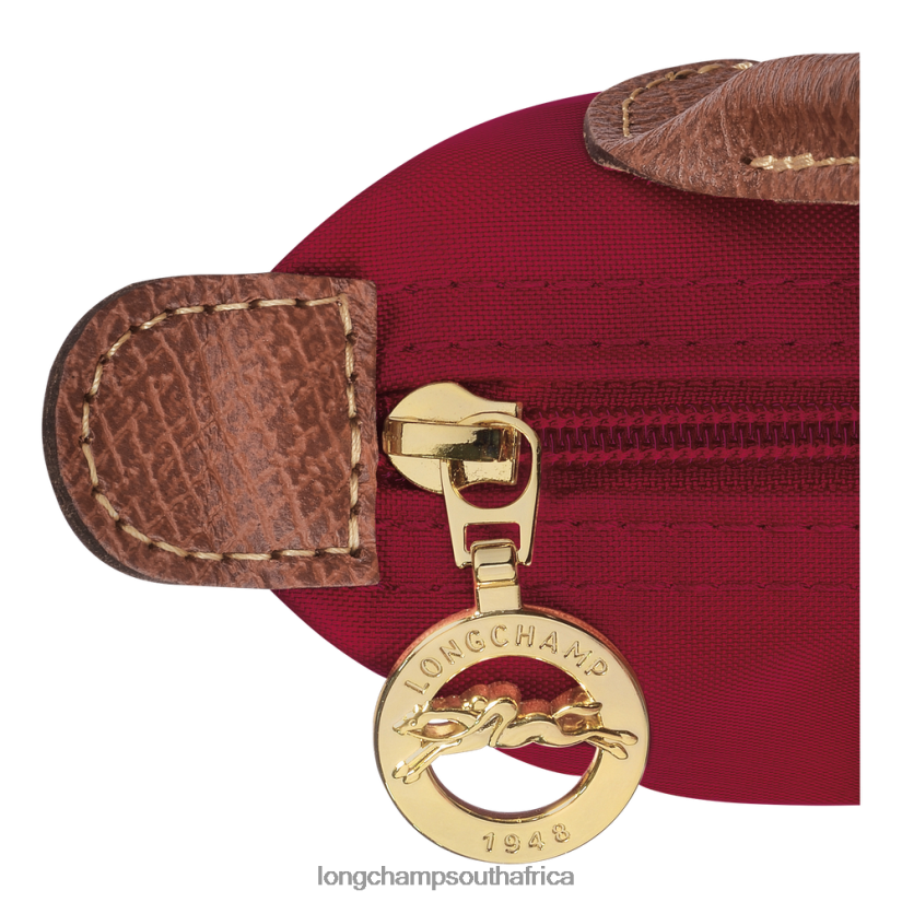 Le Pliage Original Pouch with handle Red Leather Goods Longchamp Women 6D0H6J664