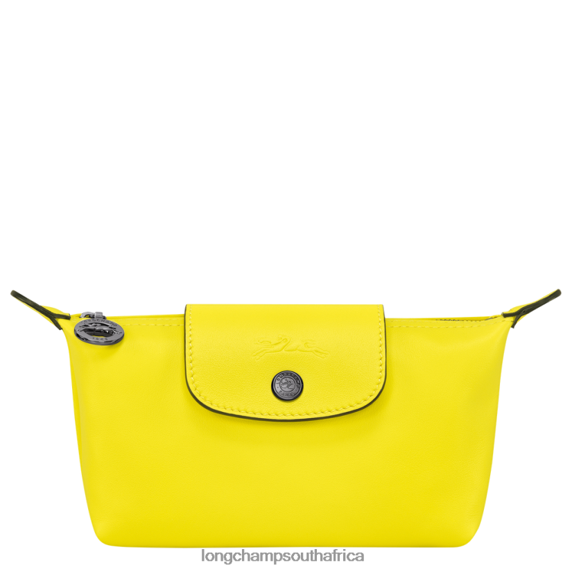 Le Pliage Xtra Pouch Lemon Leather Goods Longchamp Women 6D0H6J713