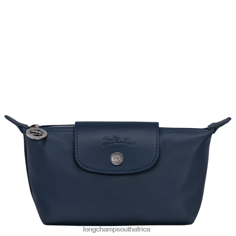 Le Pliage Xtra Pouch Navy Leather Goods Longchamp Women 6D0H6J714
