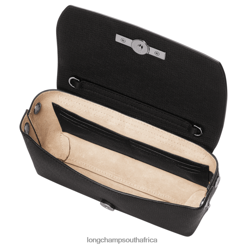 Roseau Clutch Black Leather Goods Longchamp Women 6D0H6J250