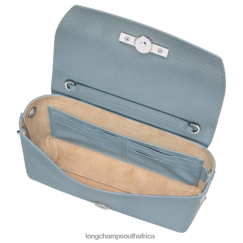 Roseau Clutch Cloud Blue Leather Goods Longchamp Women 6D0H6J254