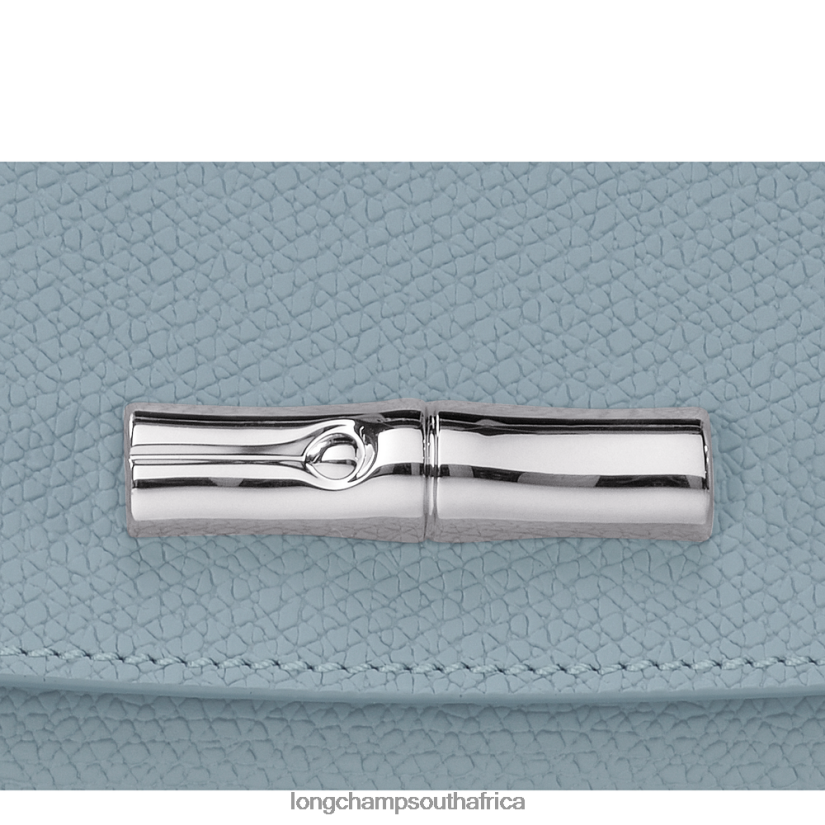 Roseau Clutch Cloud Blue Leather Goods Longchamp Women 6D0H6J254