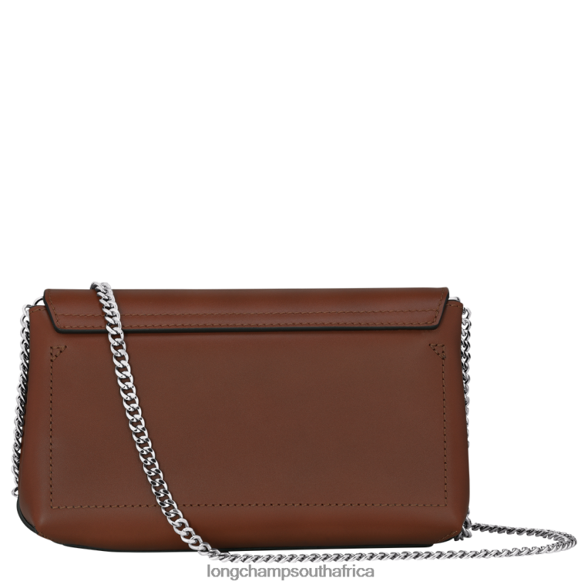 Roseau Clutch Ebony Leather Goods Longchamp Women 6D0H6J247