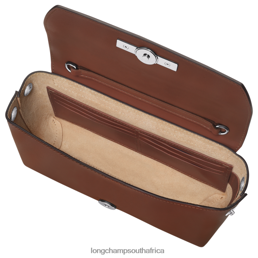 Roseau Clutch Ebony Leather Goods Longchamp Women 6D0H6J247