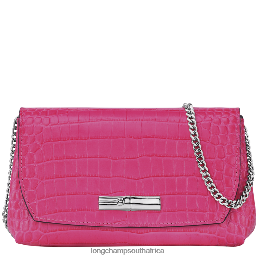 Roseau Clutch Fuchsia Leather Goods Longchamp Women 6D0H6J258