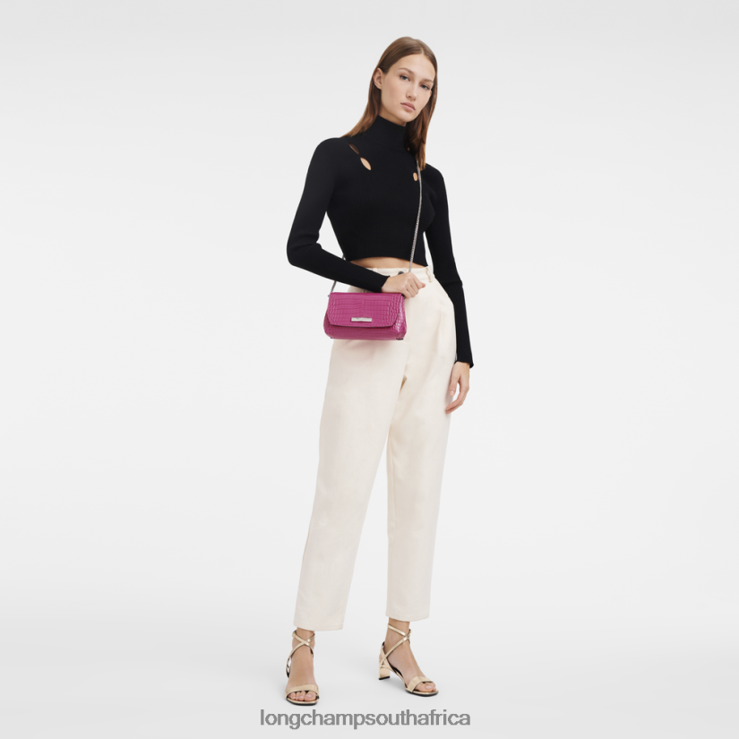 Roseau Clutch Fuchsia Leather Goods Longchamp Women 6D0H6J258