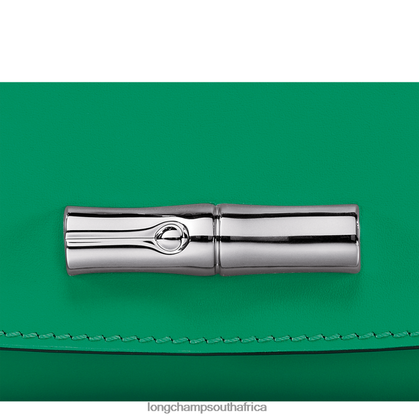 Roseau Clutch Grass/Green Light Leather Goods Longchamp Women 6D0H6J248