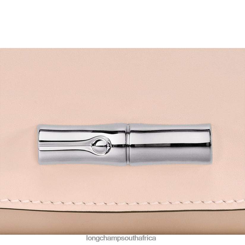 Roseau Clutch Pale Pink Leather Goods Longchamp Women 6D0H6J249