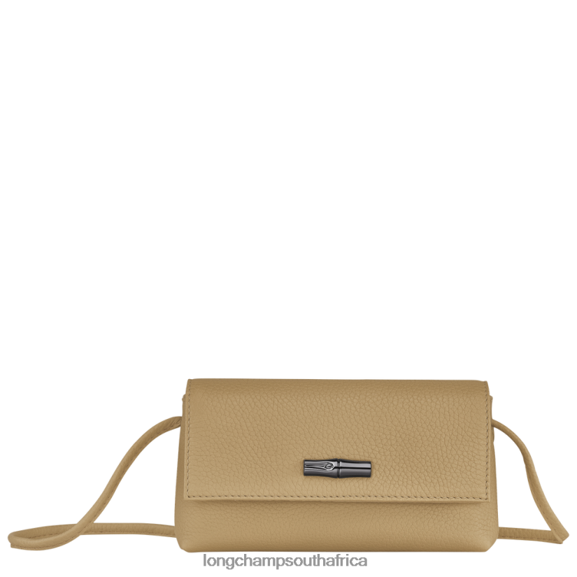 Roseau Essential Clutch Beige Leather Goods Longchamp Women 6D0H6J10