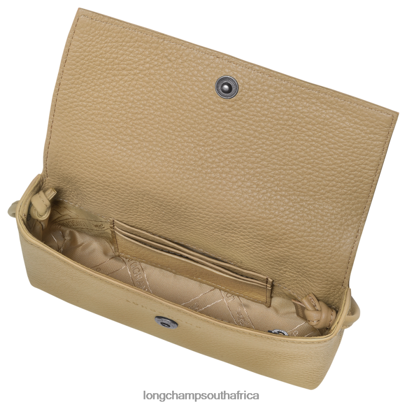 Roseau Essential Clutch Beige Leather Goods Longchamp Women 6D0H6J10