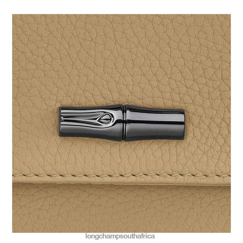 Roseau Essential Clutch Beige Leather Goods Longchamp Women 6D0H6J10