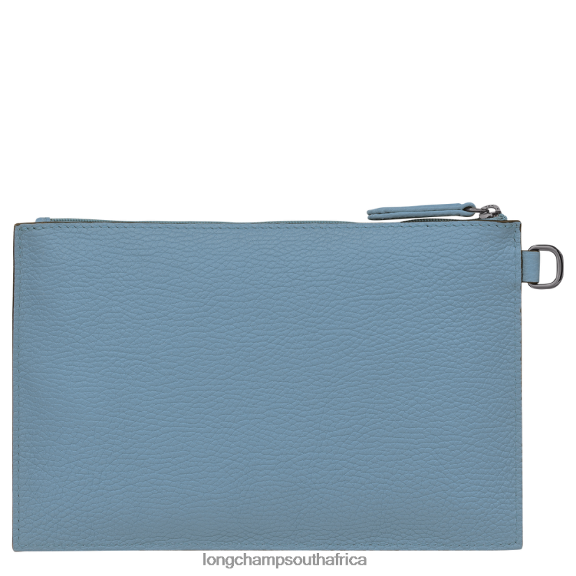 Roseau Essential Pouch Slate Leather Goods Longchamp Women 6D0H6J693