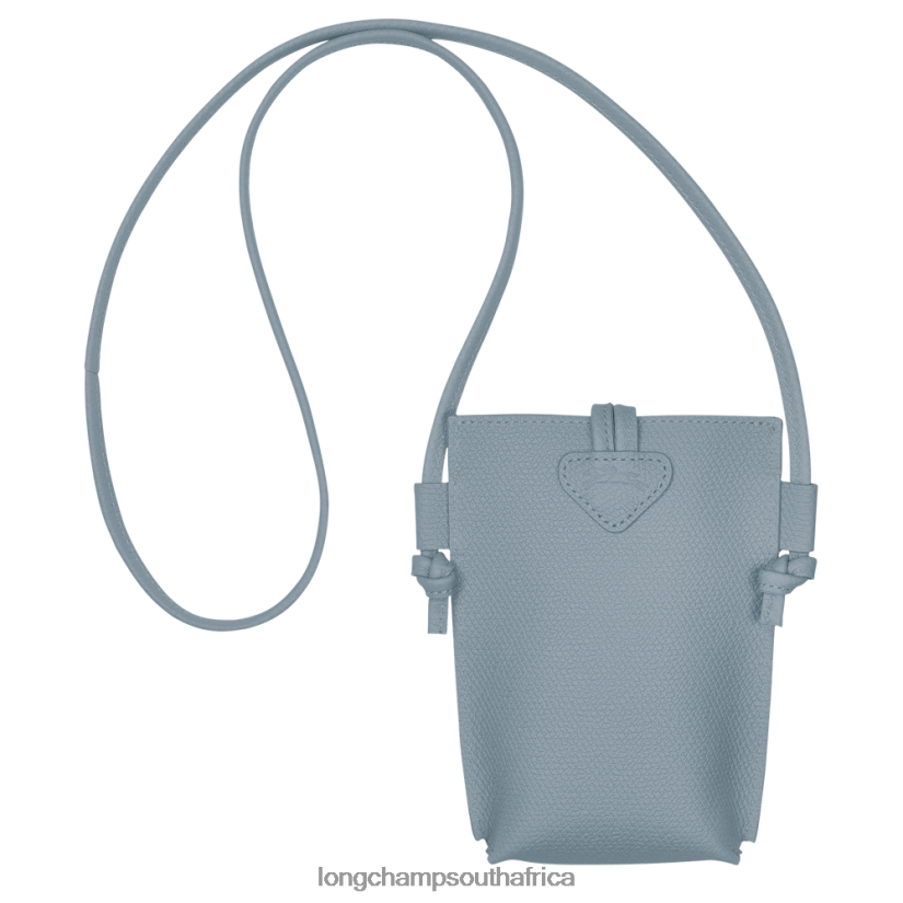 Roseau Phone case with lace Cloud Blue Leather Goods Longchamp Women 6D0H6J687