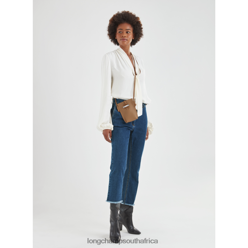 Roseau Phone case with lace Natural Leather Goods Longchamp Women 6D0H6J684