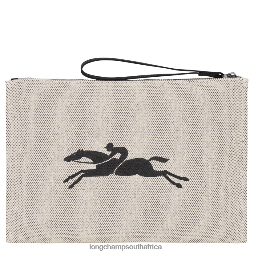 Roseau Pouch Ecru Leather Goods Longchamp Women 6D0H6J681