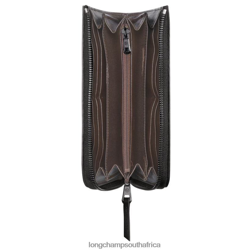 3D Wallet with zip around Black Leather Goods Longchamp Women 6D0H6J620