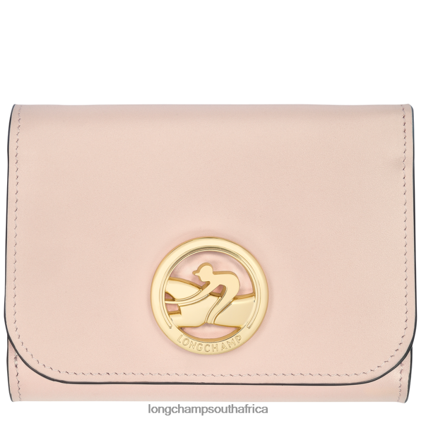 Box-Trot Wallet Pale Pink Leather Goods Longchamp Women 6D0H6J557