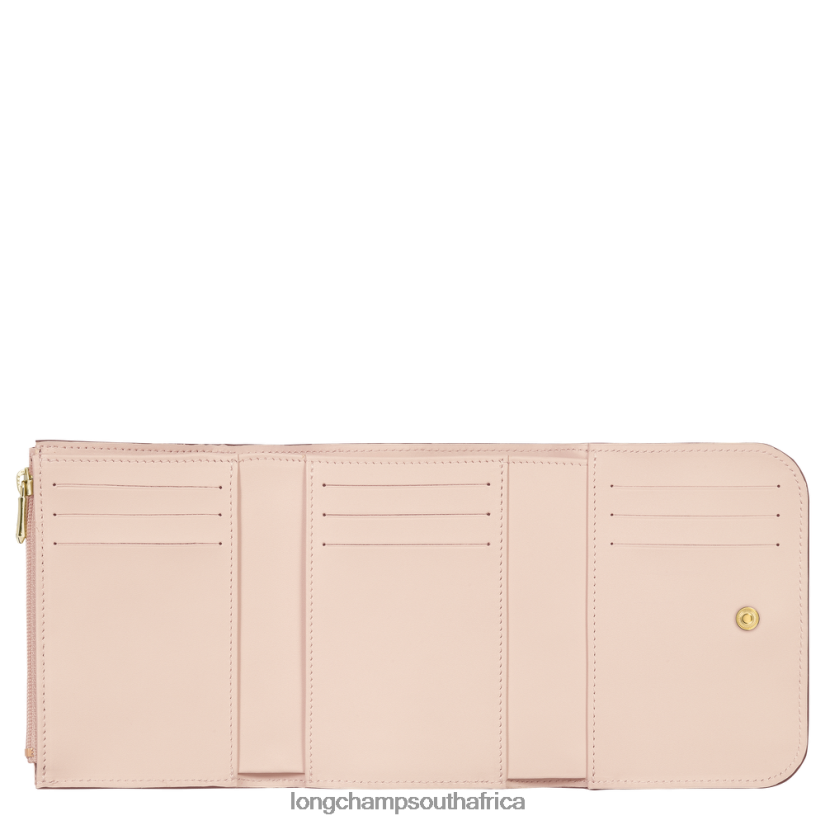 Box-Trot Wallet Pale Pink Leather Goods Longchamp Women 6D0H6J557