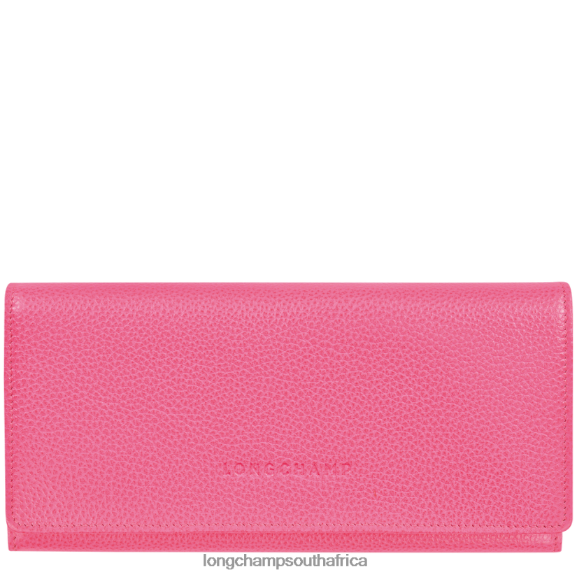 Le Foulonne Continental wallet Candy Leather Goods Longchamp Women 6D0H6J607