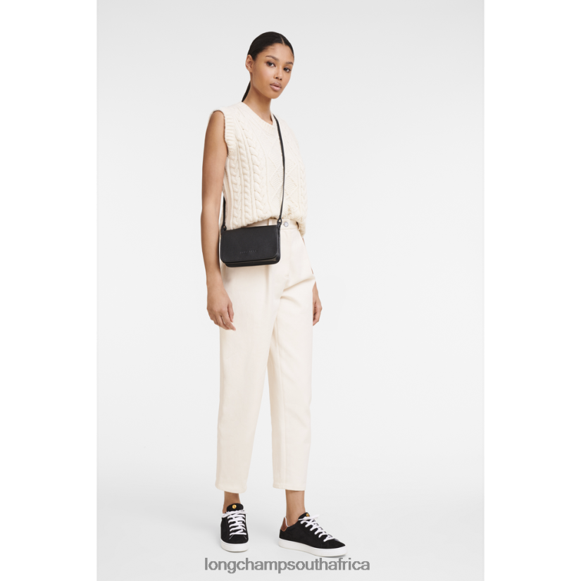 Le Foulonne Wallet on chain Black Leather Goods Longchamp Women 6D0H6J327