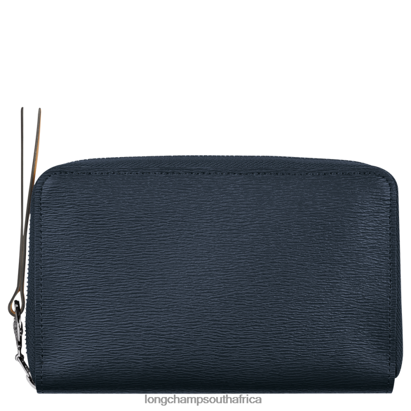 Le Pliage City Wallet Navy Leather Goods Longchamp Women 6D0H6J553