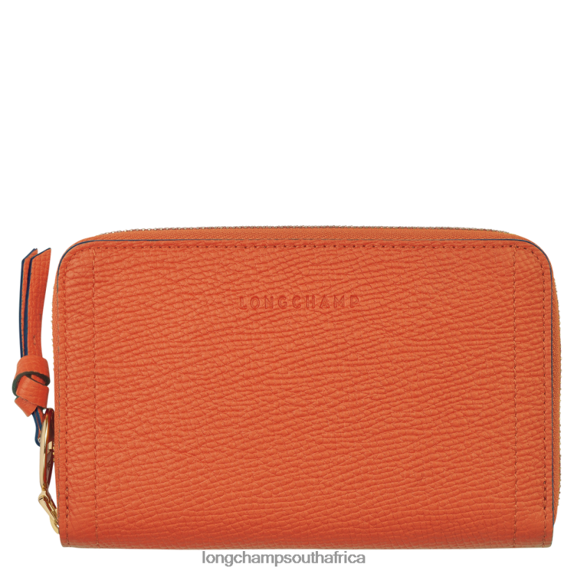 Mailbox Wallet Carot Leather Goods Longchamp Women 6D0H6J618