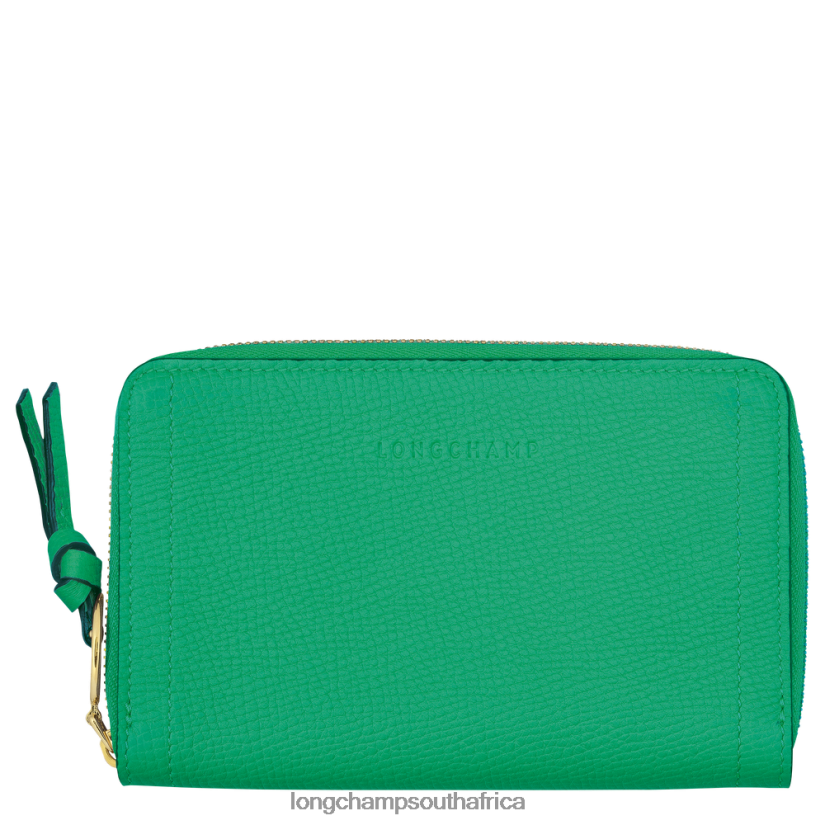 Mailbox Wallet Grass/Green Light Leather Goods Longchamp Women 6D0H6J617