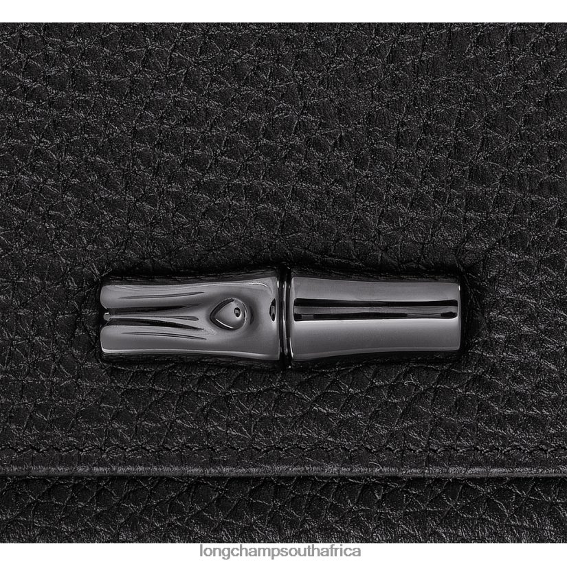 Roseau Essential Wallet Black Leather Goods Longchamp Women 6D0H6J571