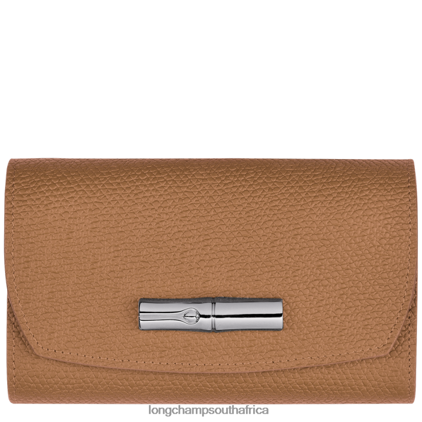 Roseau Wallet Natural Leather Goods Longchamp Women 6D0H6J576