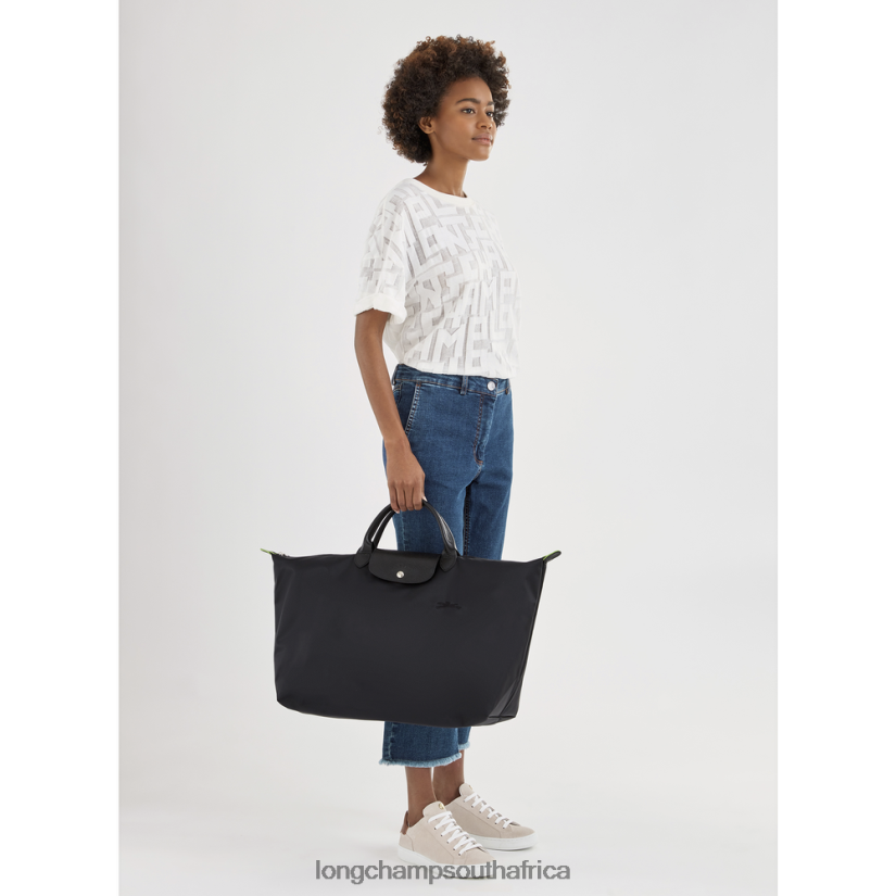 Le Pliage Green Travel bag Black Bags Longchamp Women 6D0H6J786