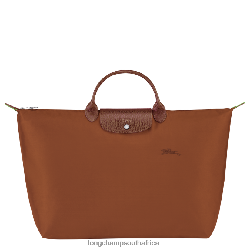 Le Pliage Green Travel bag Cognac Bags Longchamp Women 6D0H6J788