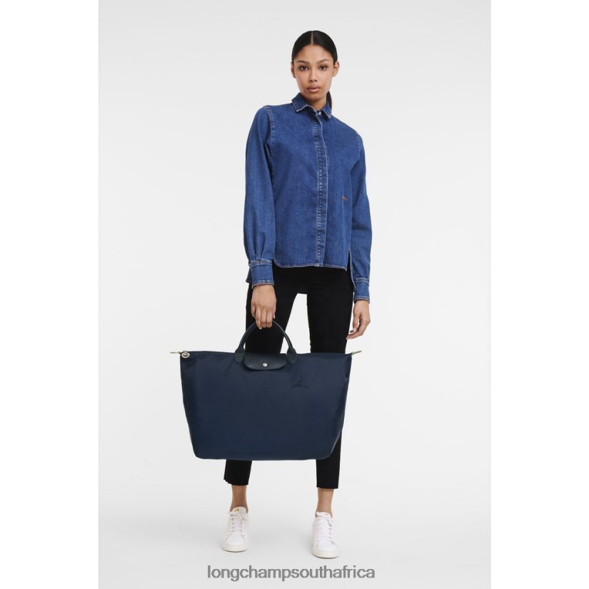 Le Pliage Green Travel bag Navy Bags Longchamp Women 6D0H6J790